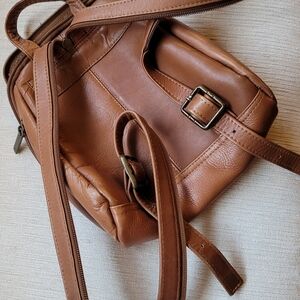 Wilson leather small back pack 8" x 9"